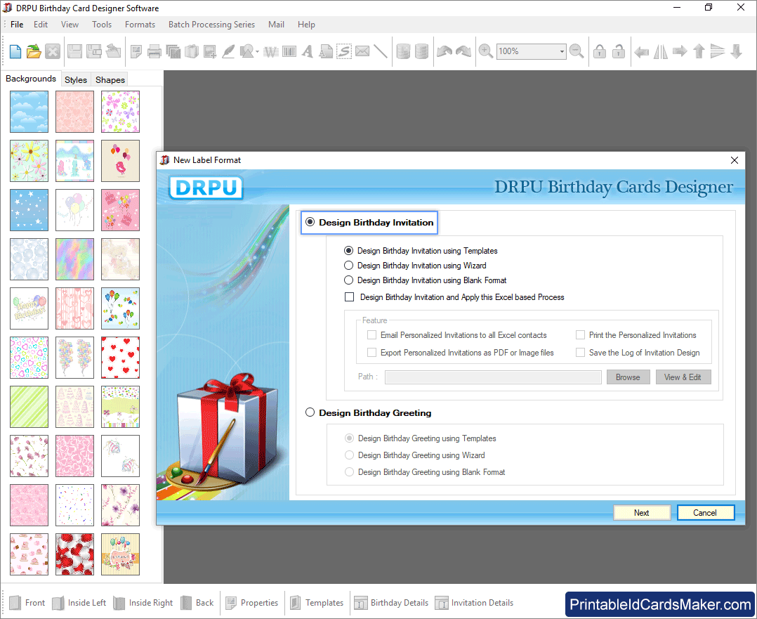 Design Birthday Invitation using Templates Birthday Cards Using Templates